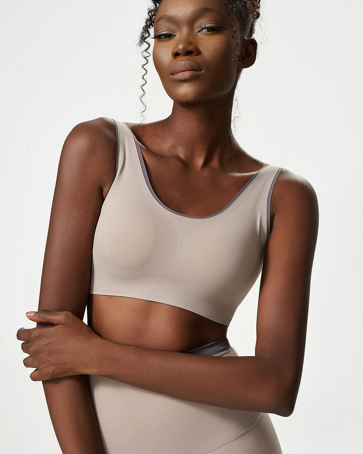 Juno Sports Bra - Dusty Taupe