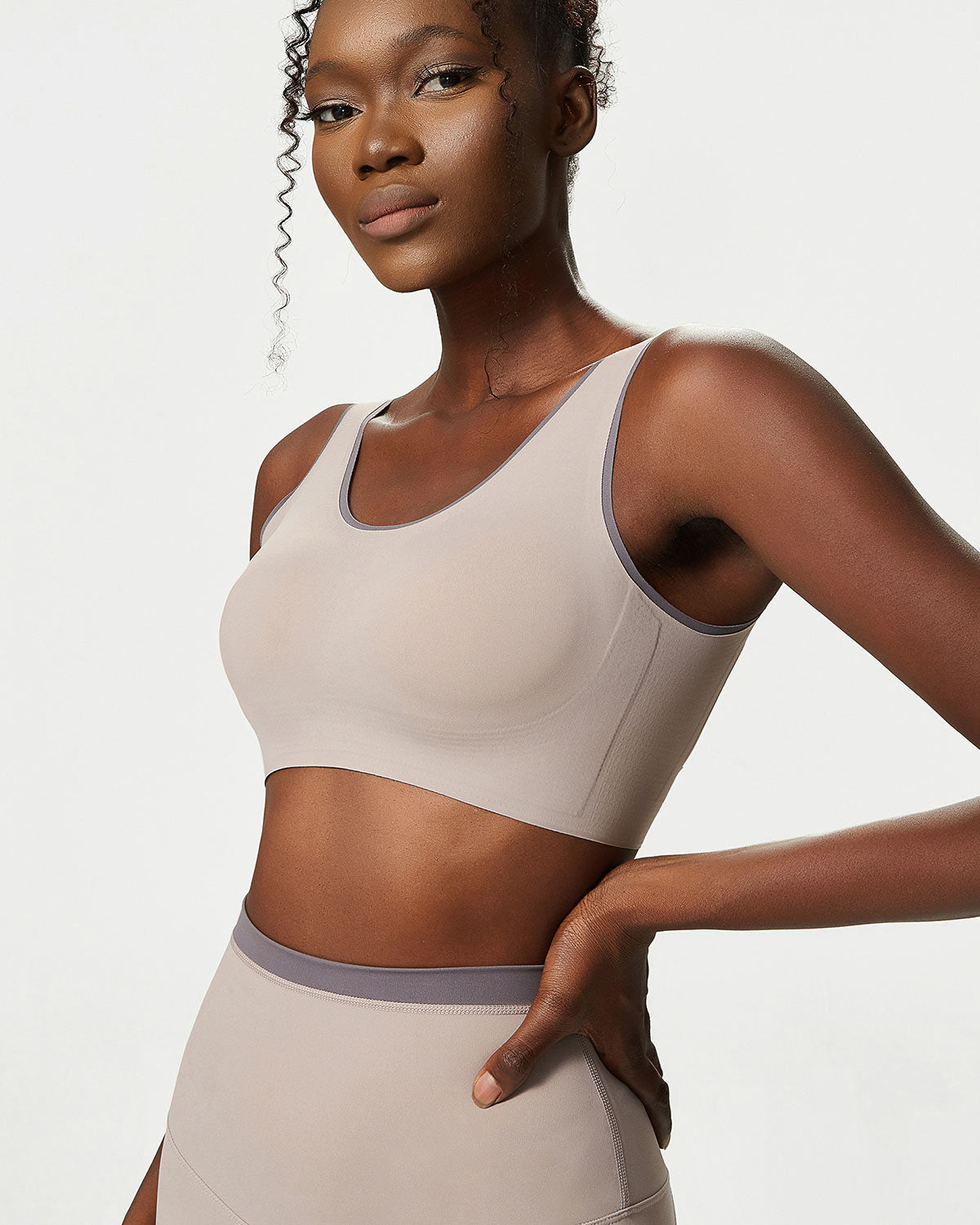 Juno Sports Bra - Dusty Taupe