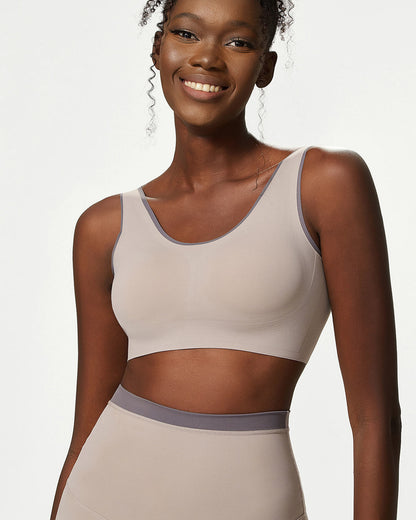 Juno Sports Bra - Dusty Taupe