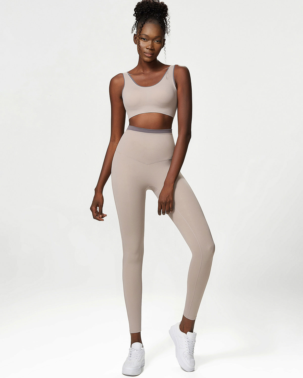 Juno Sports Bra - Dusty Taupe