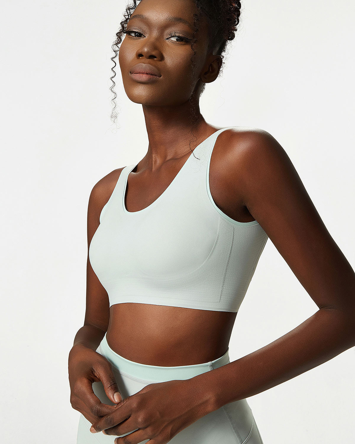 Juno Sports Bra - Foggy Green
