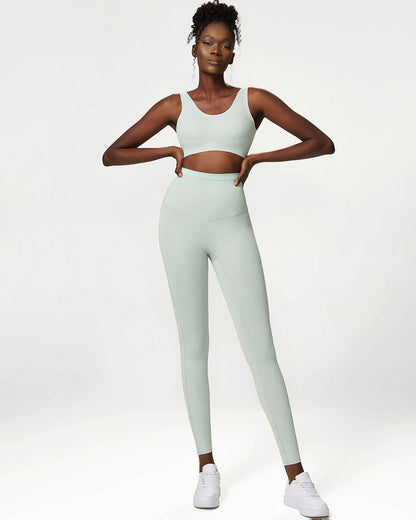 Juno Sports Bra - Foggy Green