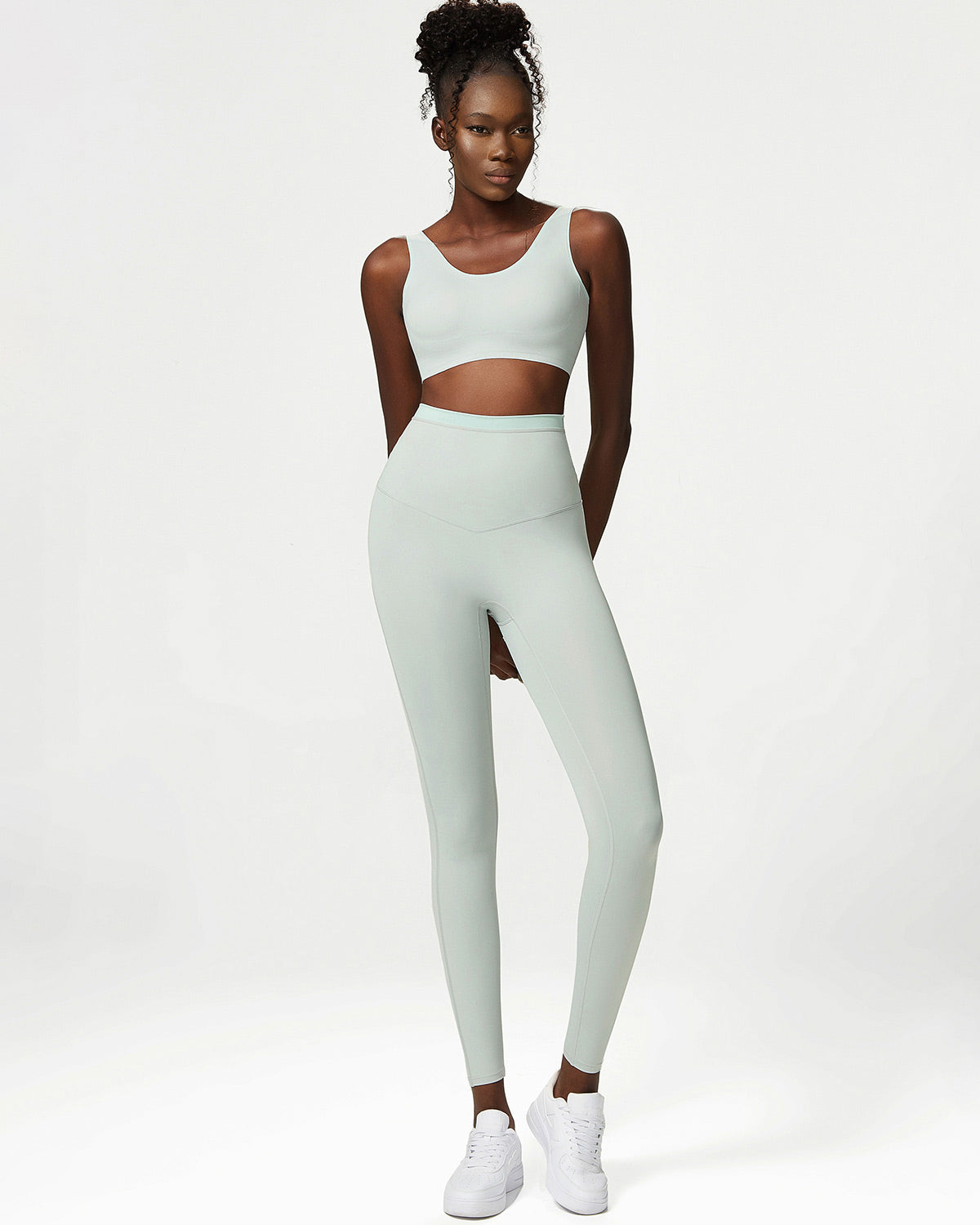 Juno Sports Bra - Foggy Green