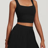 Lyra Crop Top - Black