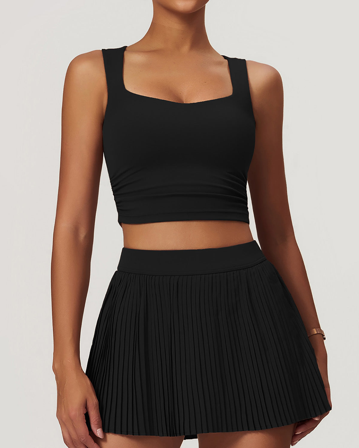 Lyra Crop Top - Black