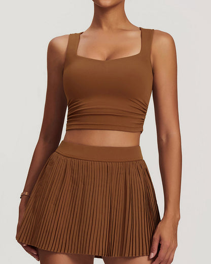 Lyra Crop Top - Brown