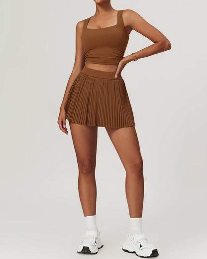 Lyra Crop Top - Brown