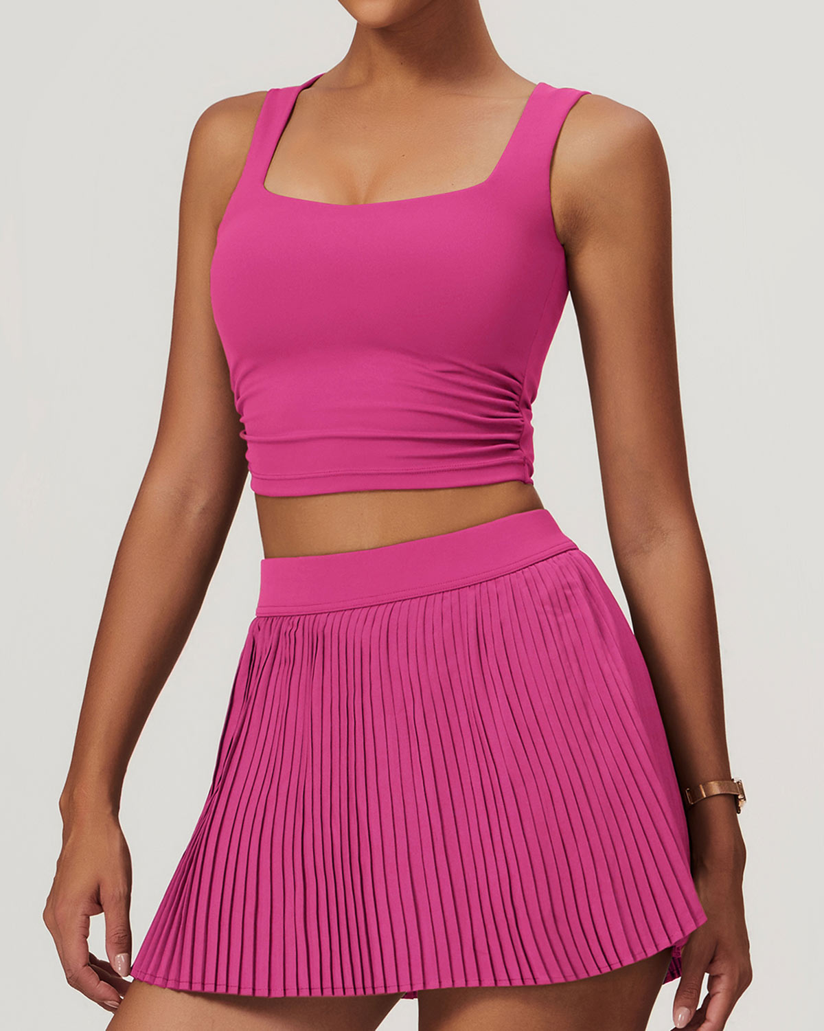 Lyra Crop Top - Fuchsia