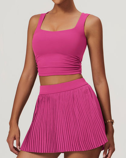 Lyra Crop Top - Fuchsia