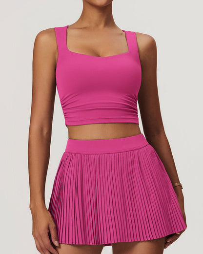 Lyra Crop Top - Fuchsia