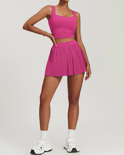 Lyra Crop Top - Fuchsia