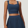 Lyra Crop Top - Navy