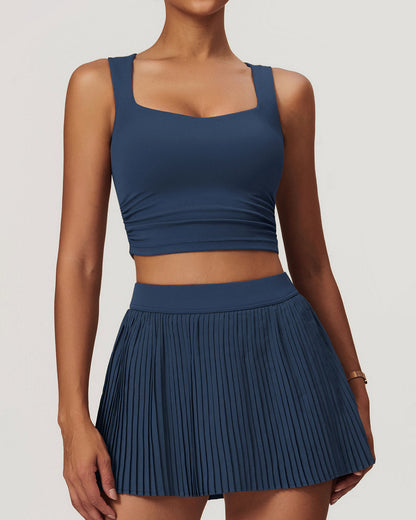 Lyra Crop Top - Navy