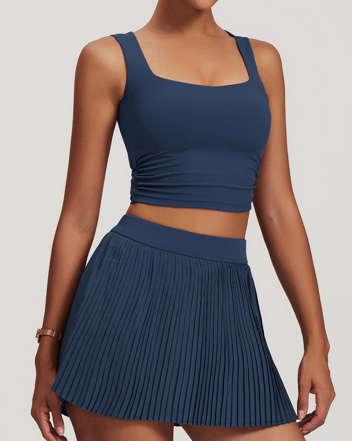 Lyra Crop Top - Navy