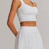 Lyra Crop Top - White