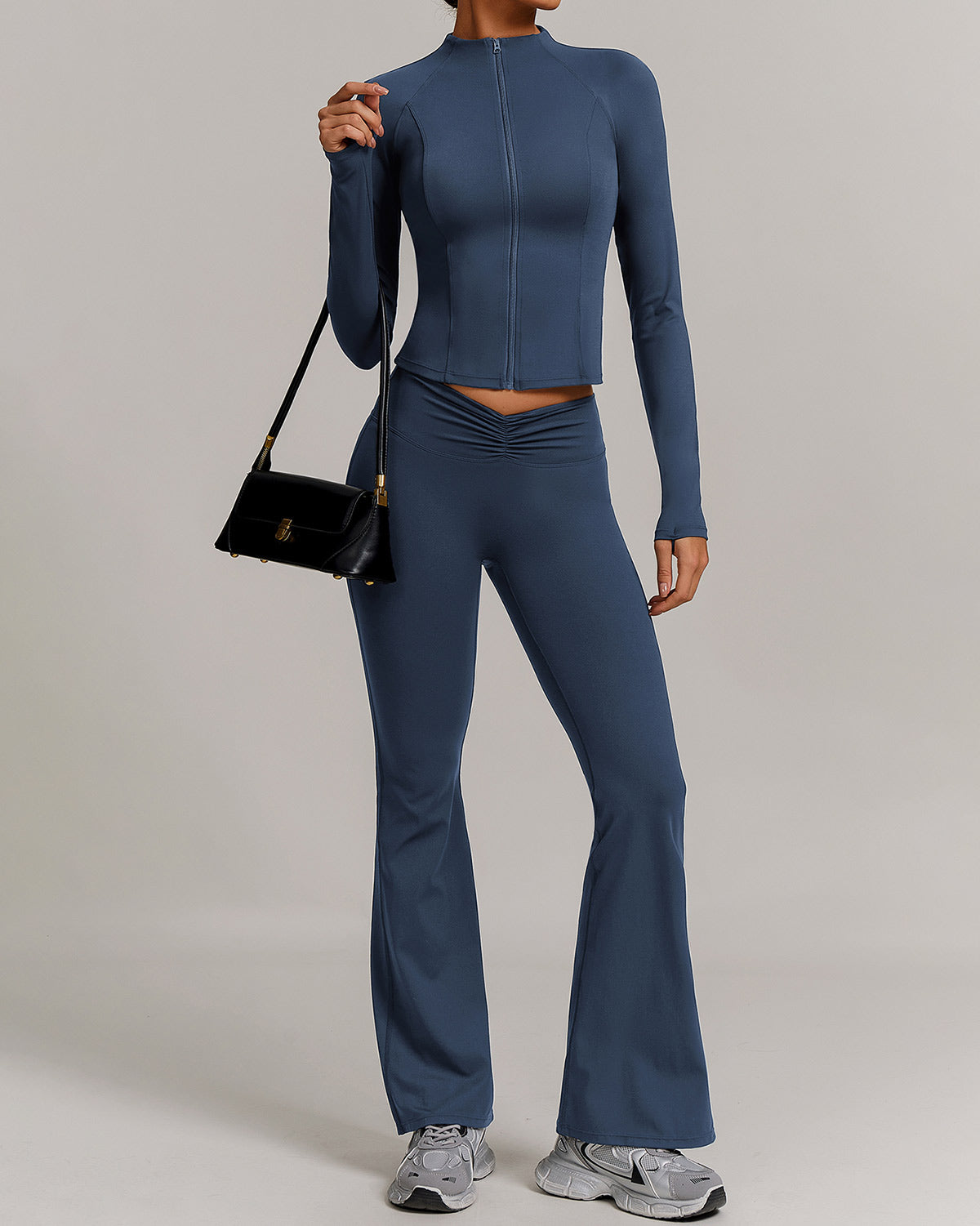 Lyra Flare Leggings - Navy