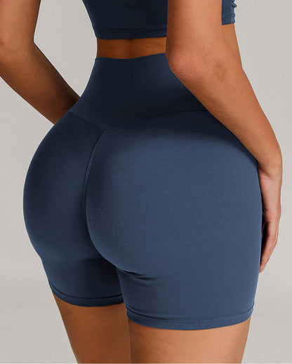 Lyra Scrunch Shorts - Navy