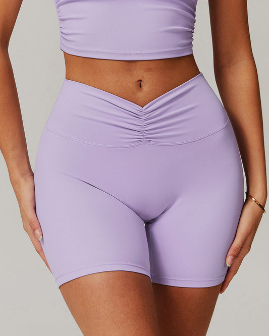 Lyra Scrunch Shorts - Purple