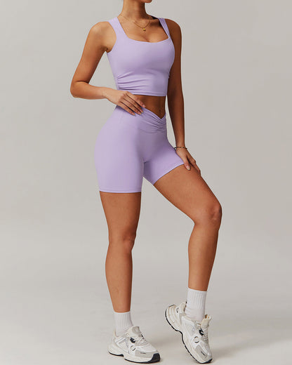 Lyra Scrunch Shorts - Purple