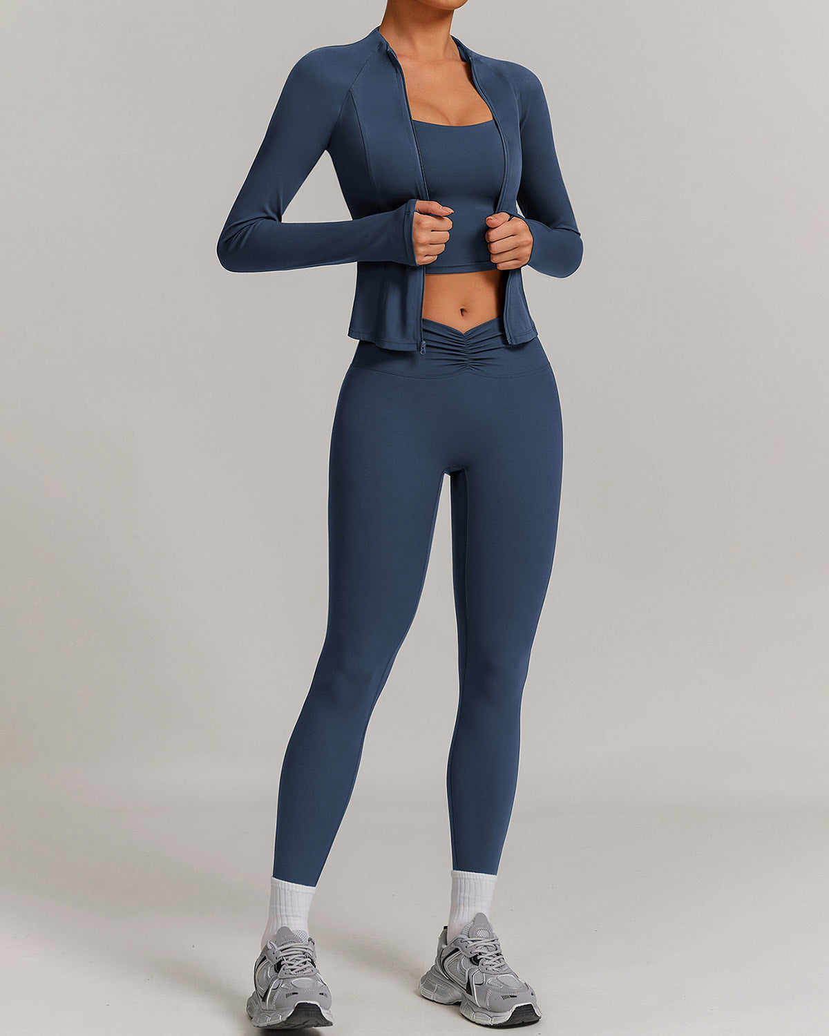 Lyra Seamless Leggings - Navy