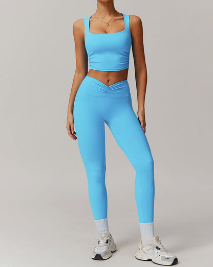 Lyra Seamless Leggings - Sky Blue