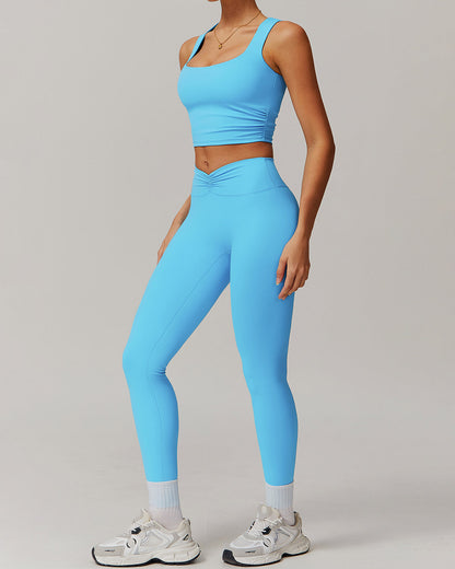 Lyra Seamless Leggings - Sky Blue