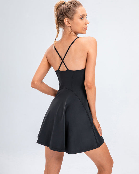 Margaret Athletic Dress - Black