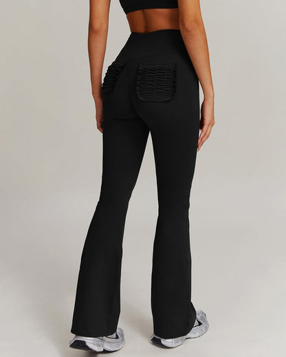 Olive Flare Leggings - Black