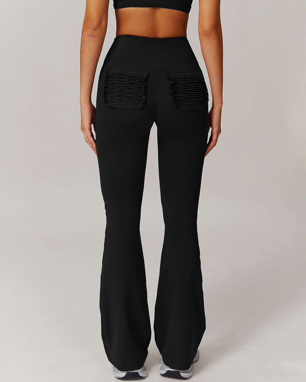 Olive Flare Leggings - Black