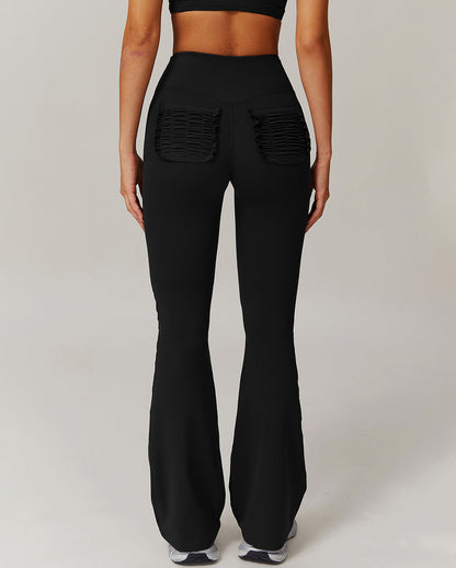 Olive Flare Leggings - Black