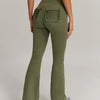 Olive Flare Leggings - Green