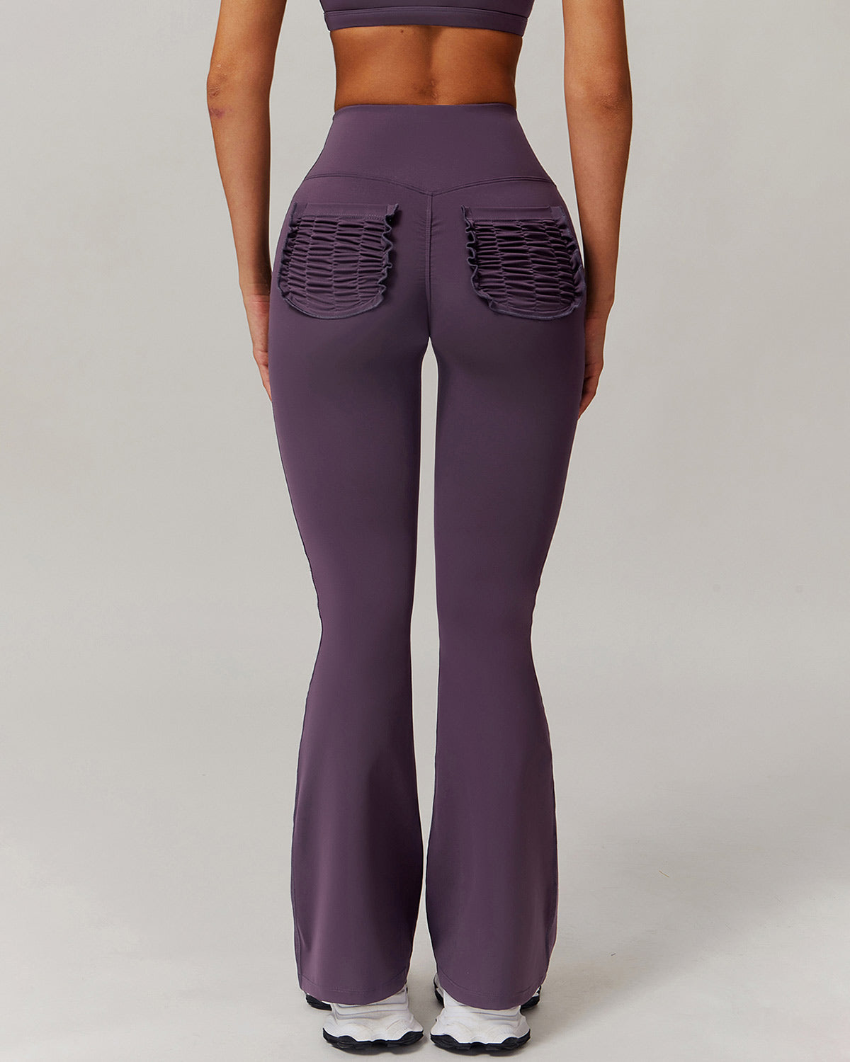 Olive Flare Leggings - Purple