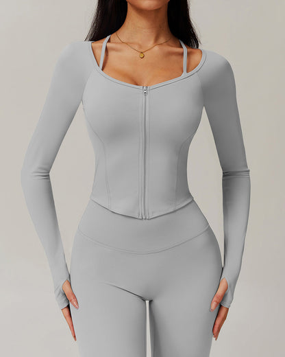 Olive Long Sleeve - Grey