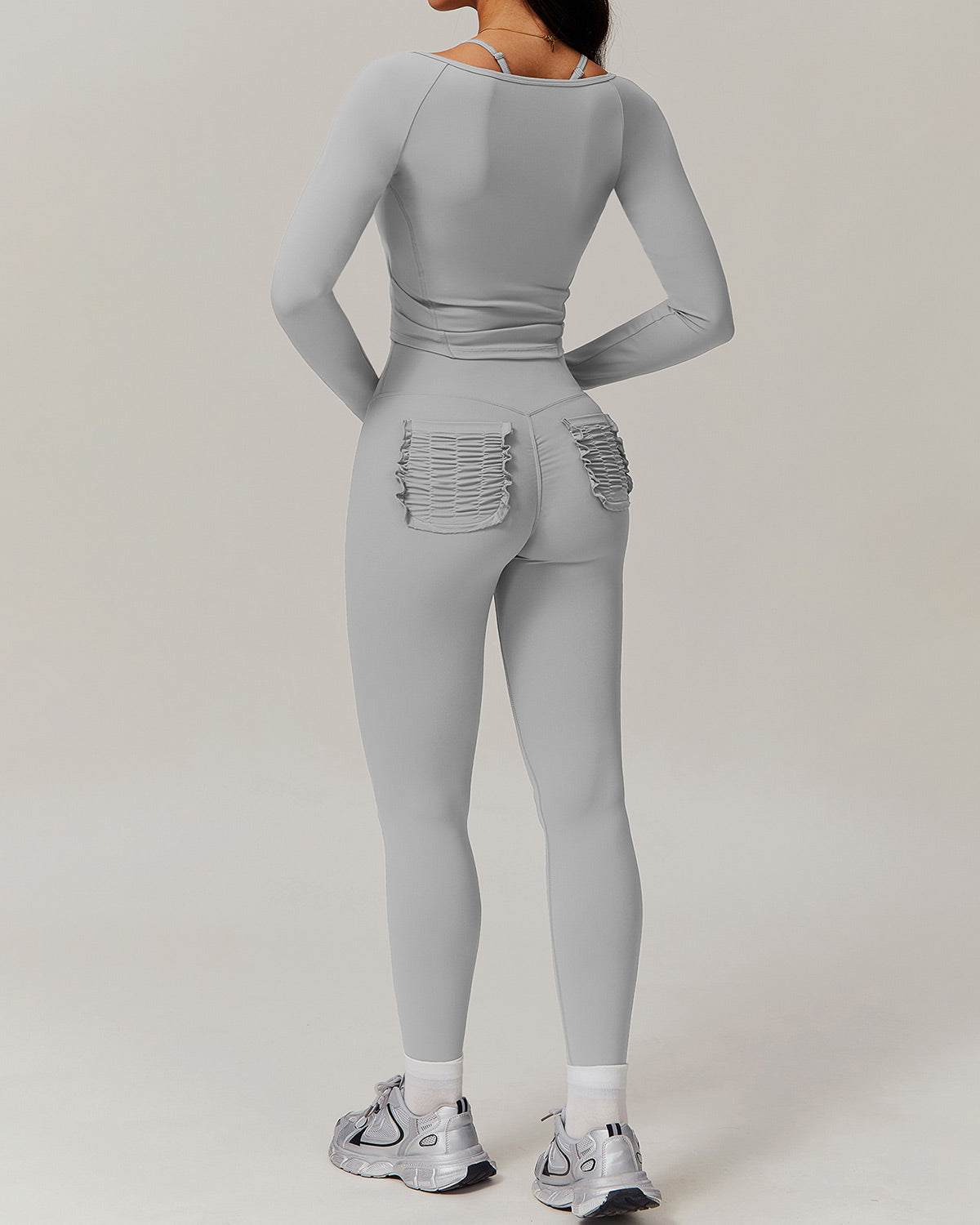 Olive Long Sleeve - Grey