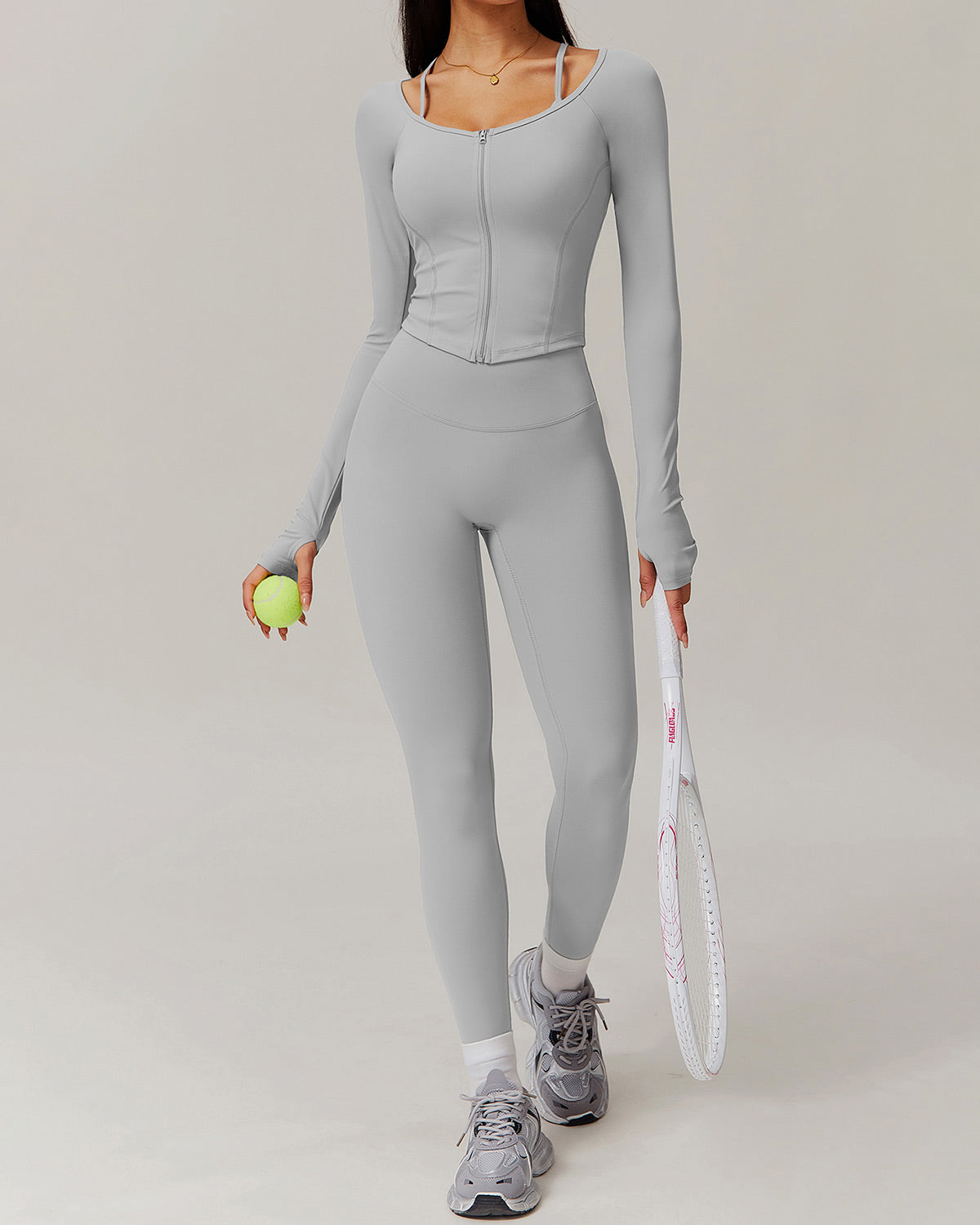 Olive Long Sleeve - Grey