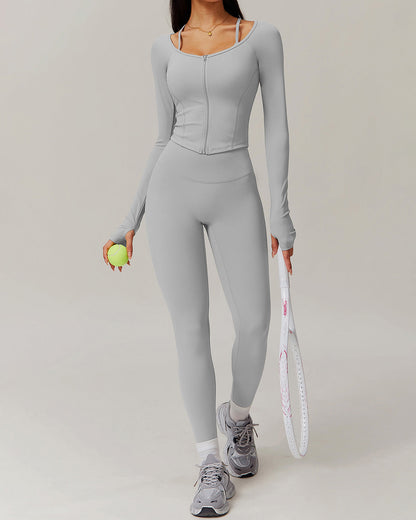 Olive Long Sleeve - Grey