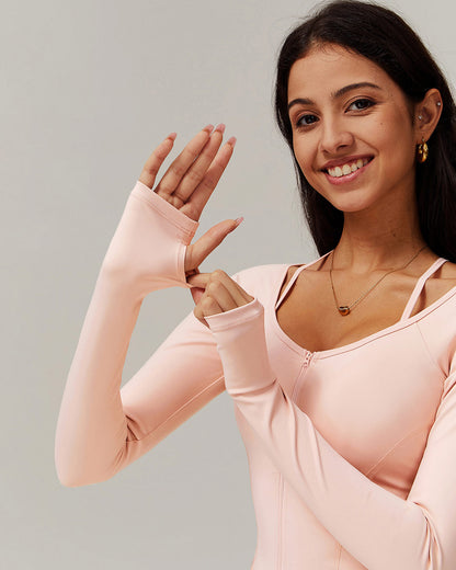 Olive Long Sleeve - Peach