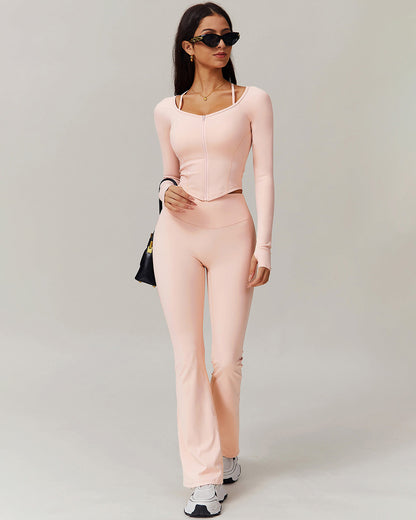 Olive Long Sleeve - Peach