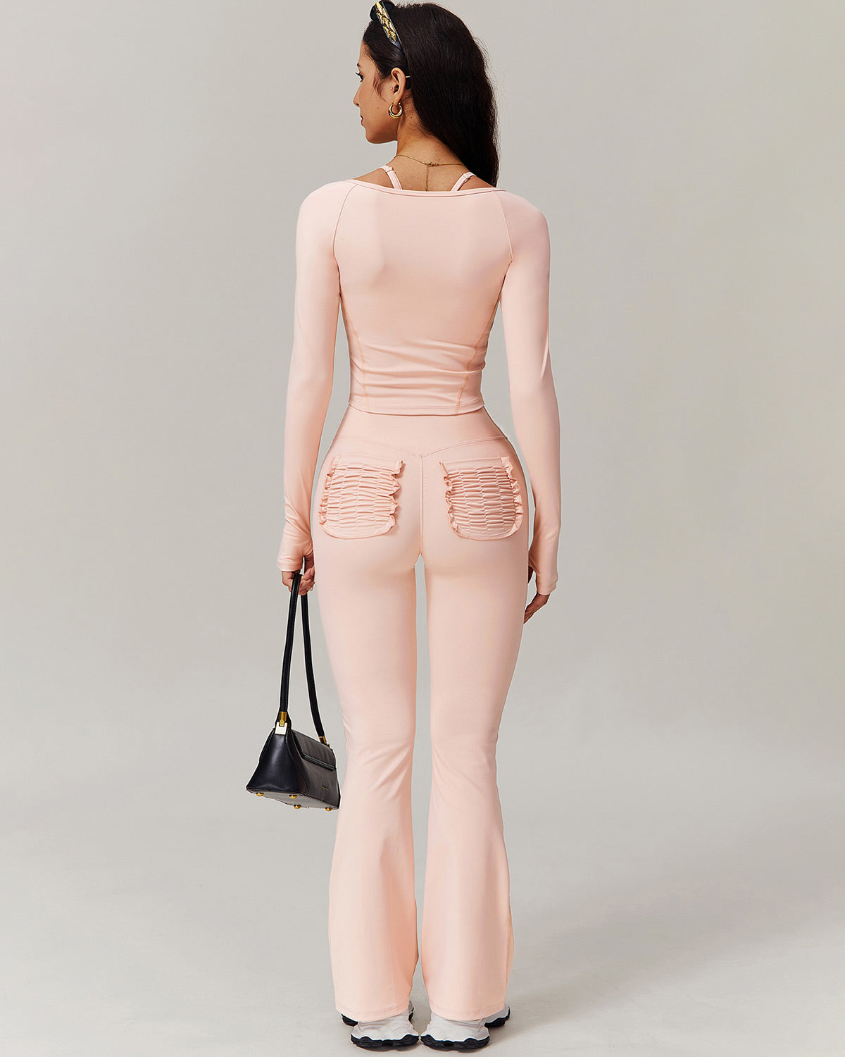 Olive Long Sleeve - Peach