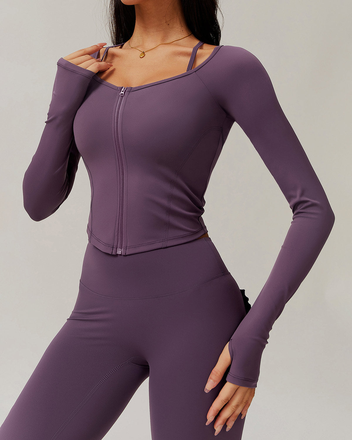 Olive Long Sleeve - Purple
