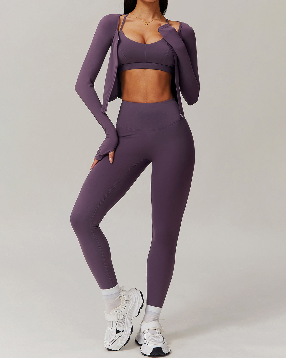 Olive Long Sleeve - Purple