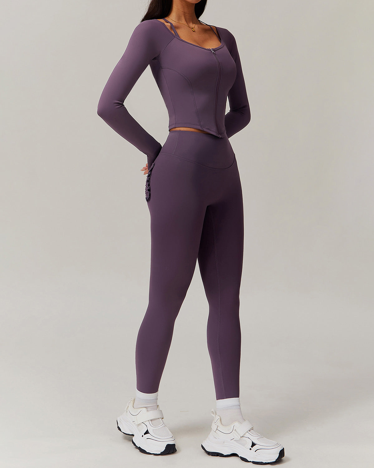 Olive Long Sleeve - Purple