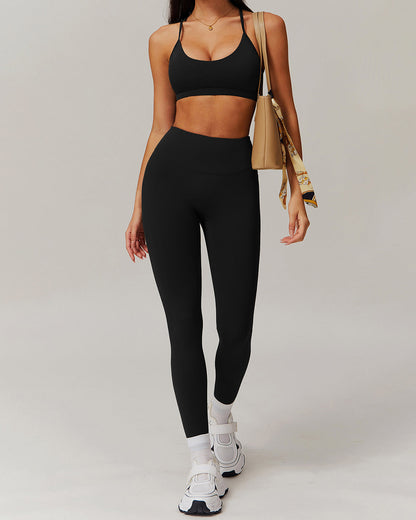 Olive Seamless Leggings - Black