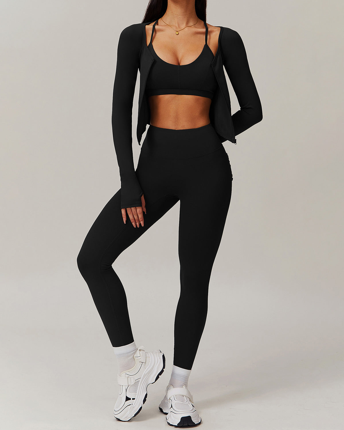 Olive Seamless Leggings - Black