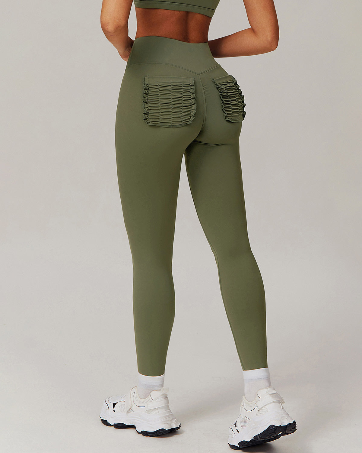 Olive Seamless Leggings - Green
