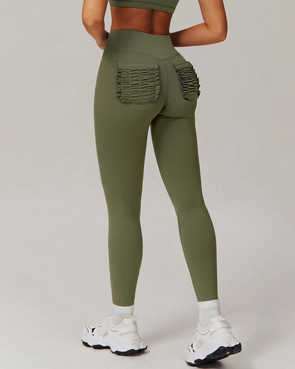 Olive Seamless Leggings - Green