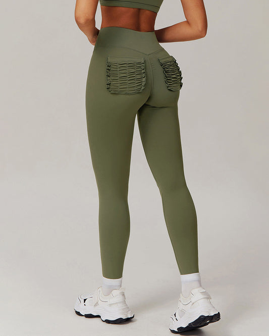 Olive Seamless Leggings - Green