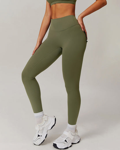 Olive Seamless Leggings - Green