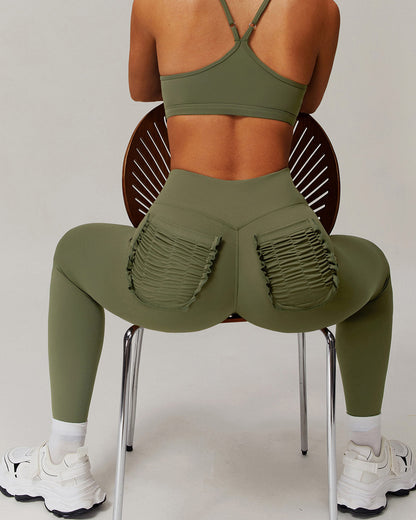 Olive Seamless Leggings - Green