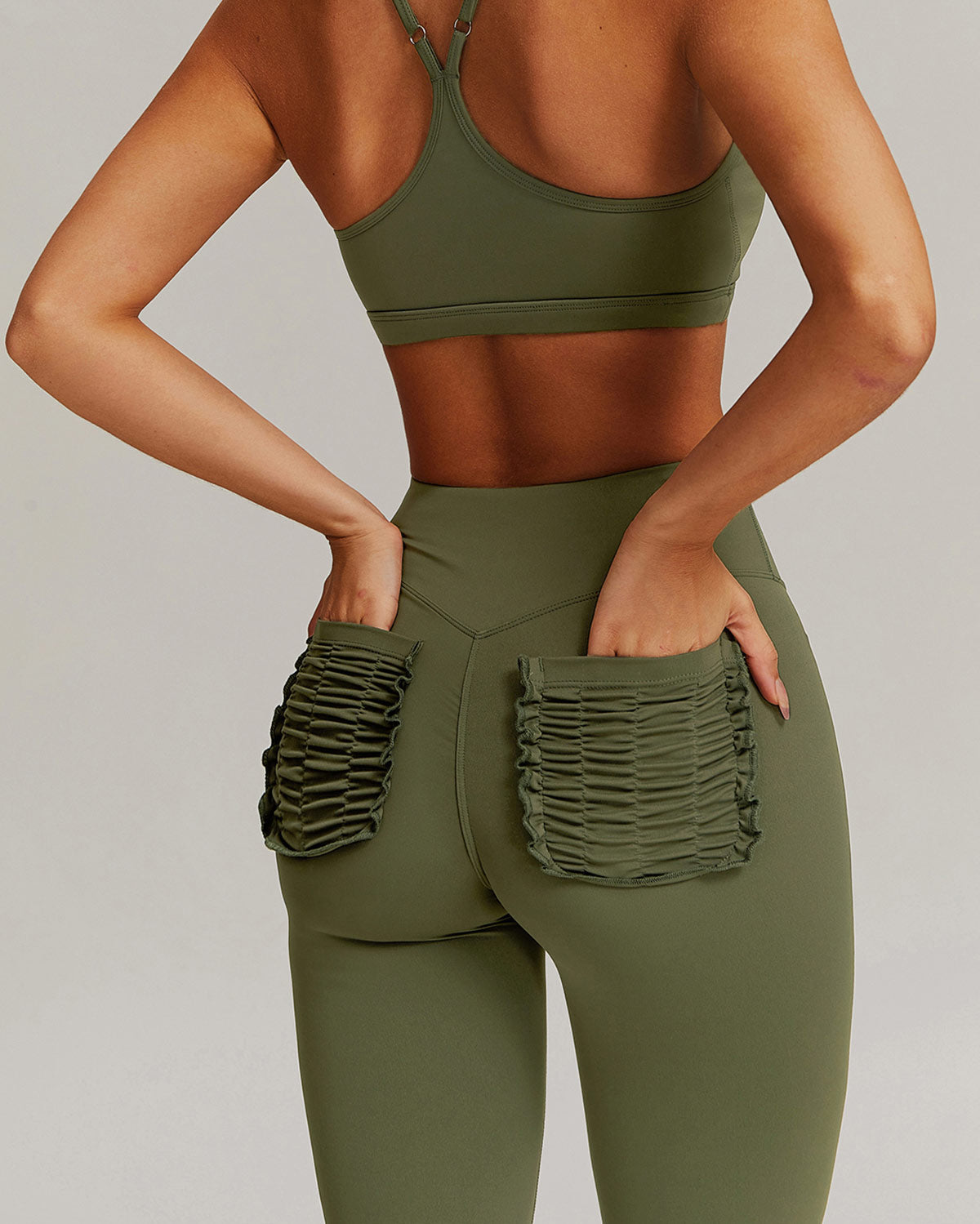 Olive Seamless Leggings - Green
